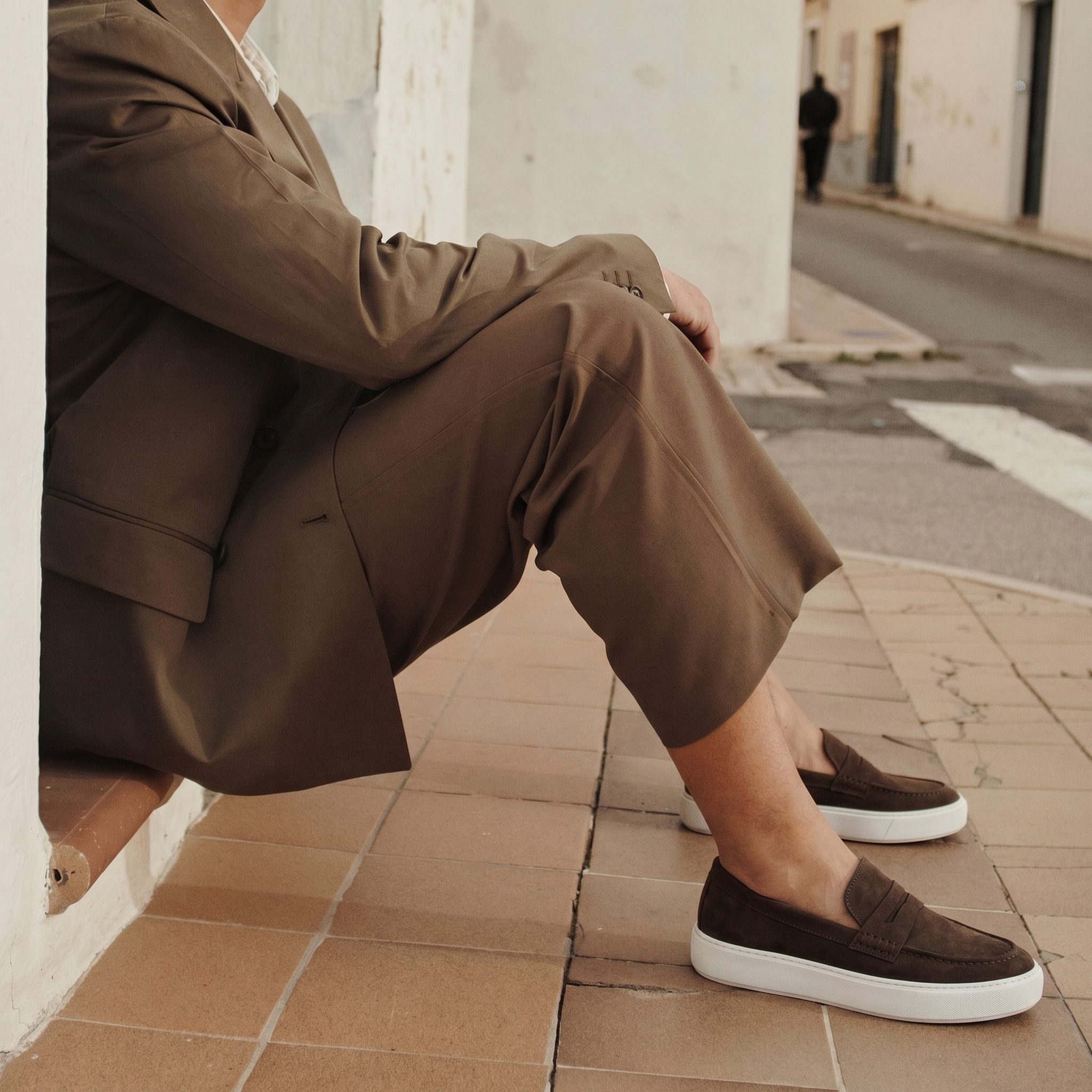 YO-19-CUIRGris-41 Urbain – Mocassins Hommes en Gris – Image 1