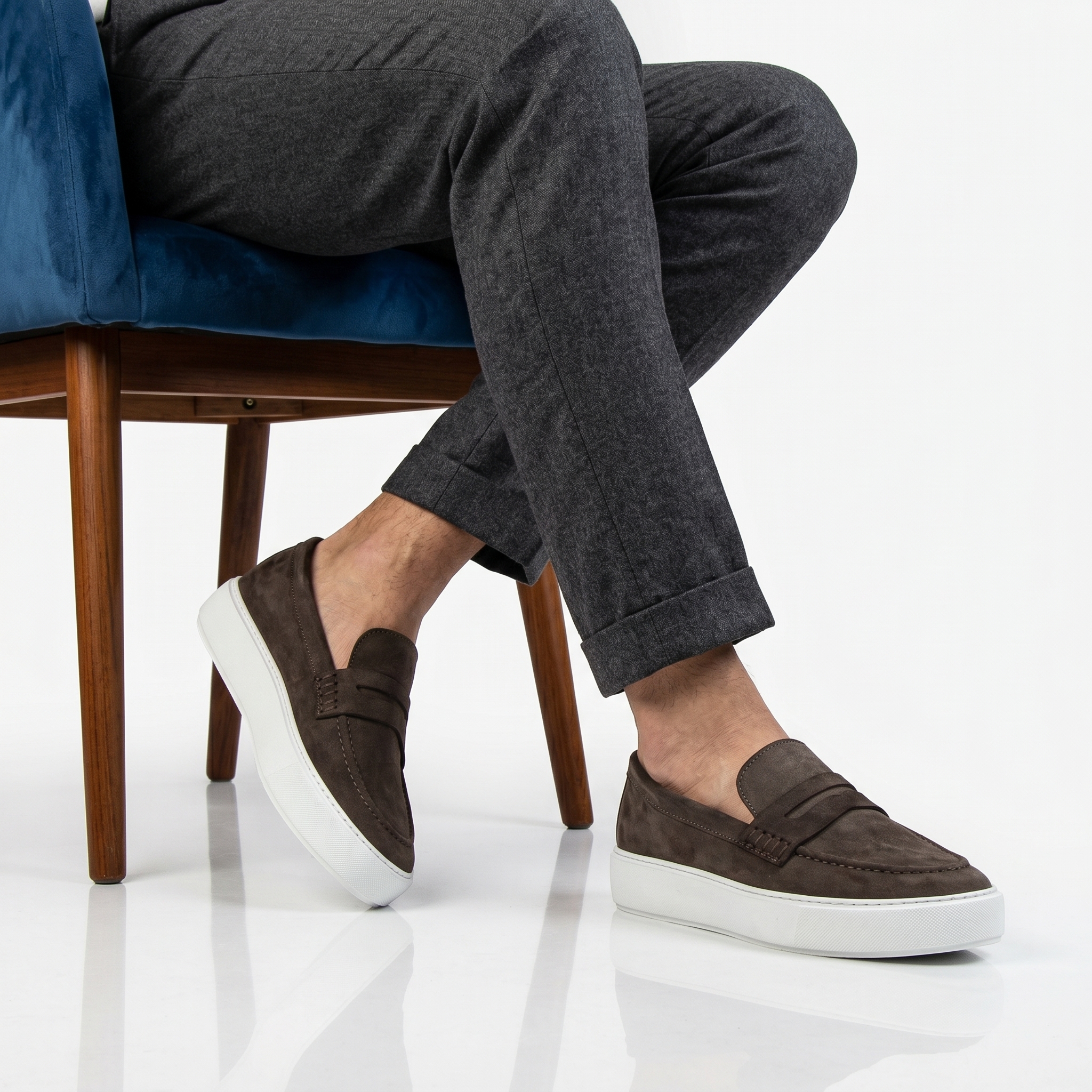 YO-19-NUMarron-41_3 Urbain – Mocassins Hommes en Marron – Image 1
