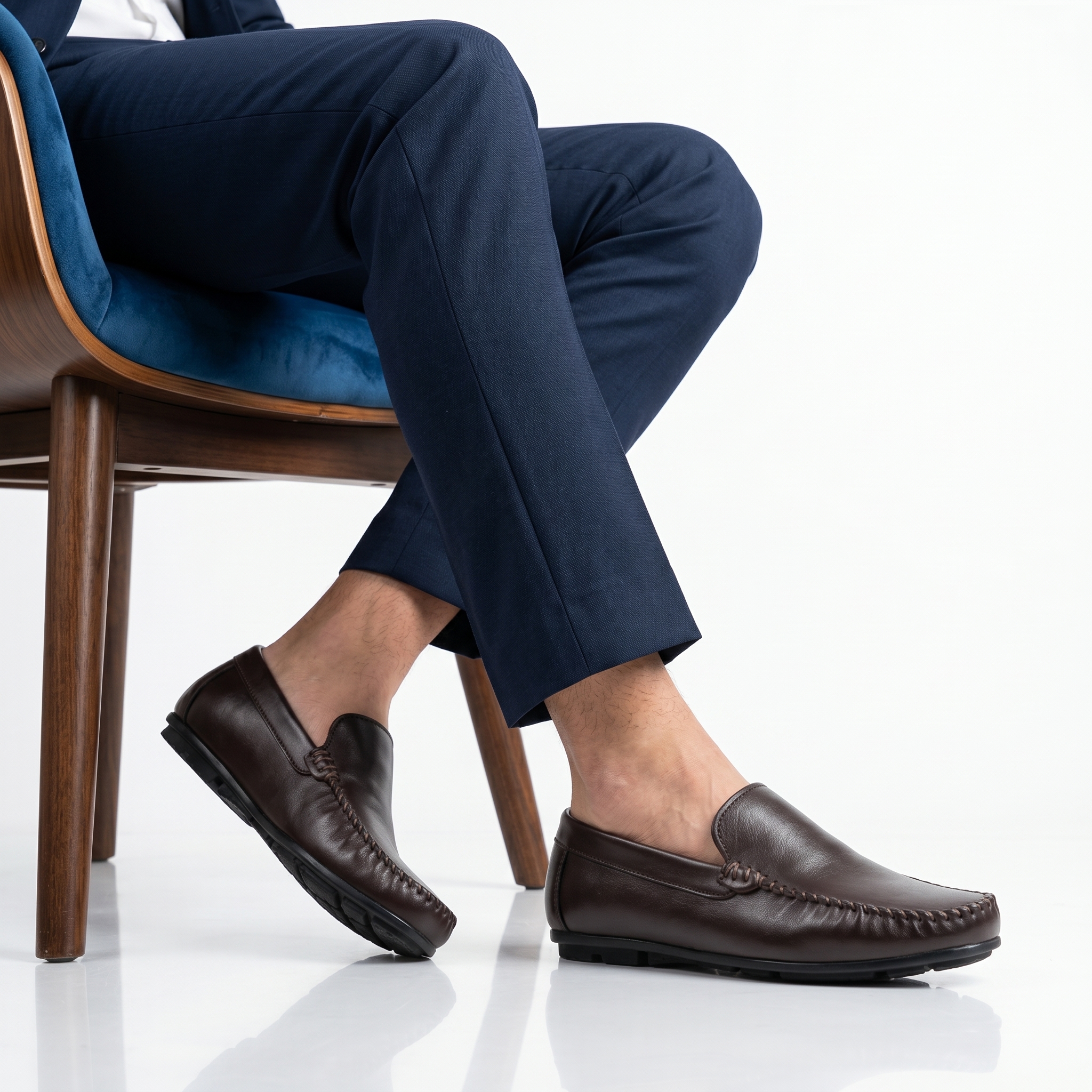 YO-300-CUIRMarron-40_1 SOSTIAS - Mocassins 100 % Cuir en Marron – Image 1