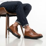 Mocassins confortables 100% Cuir en Tabac