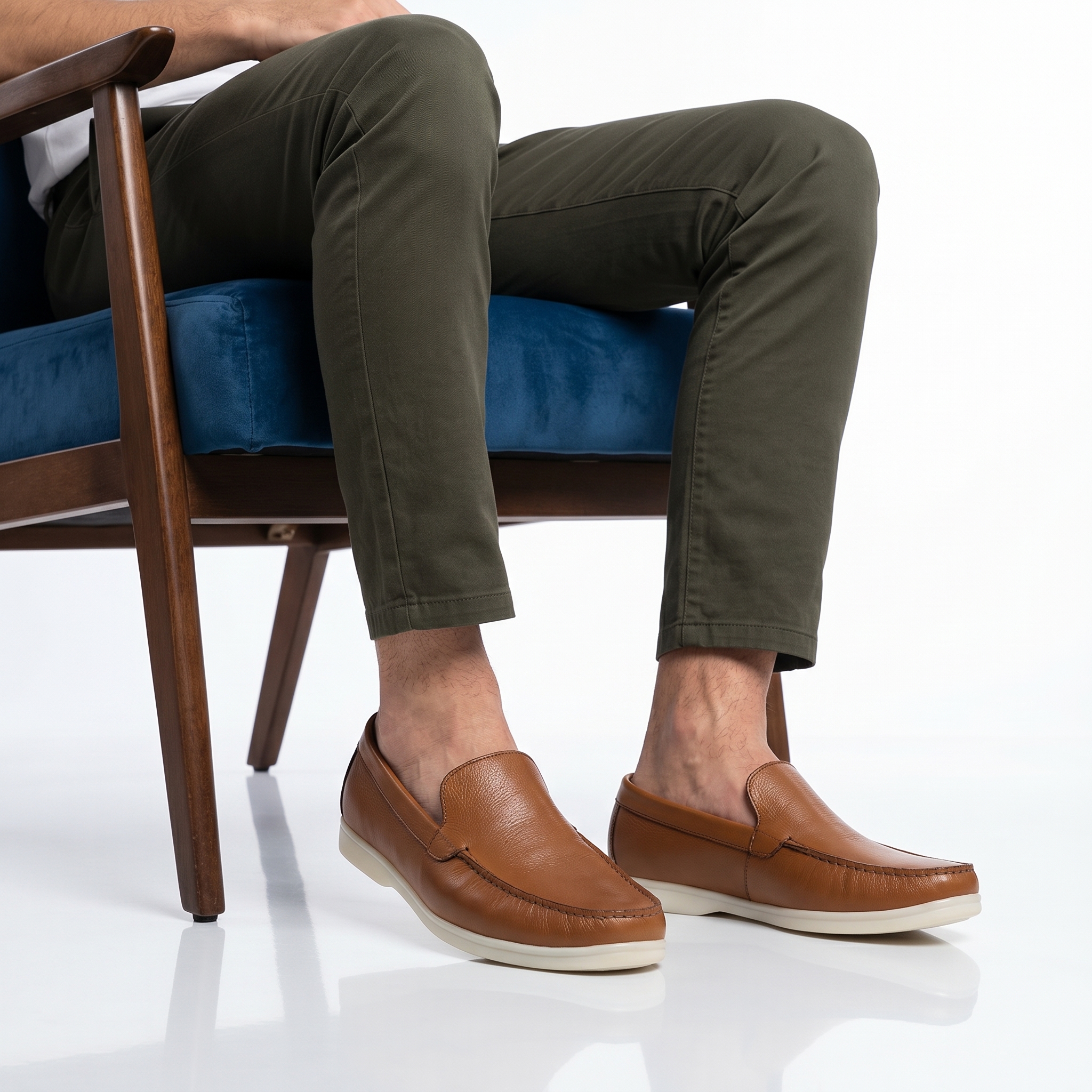 YO-806-CUIRTabac-40_1 Oratorio – Mocassins 100 % Cuir Tabac – Image 1