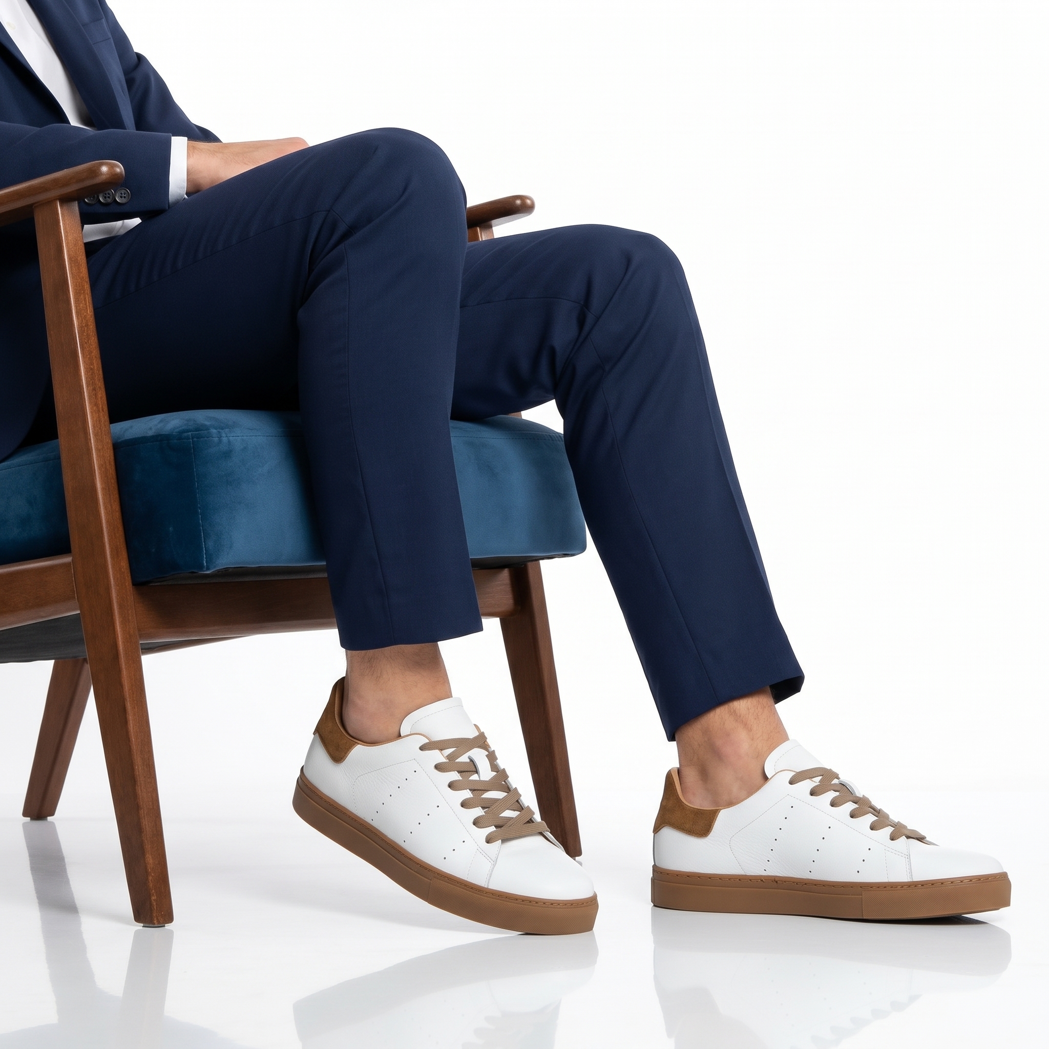 XM-738-CUIRBlanc-41_1 Magnat – Baskets hommes en cuir Blanc – Image 1